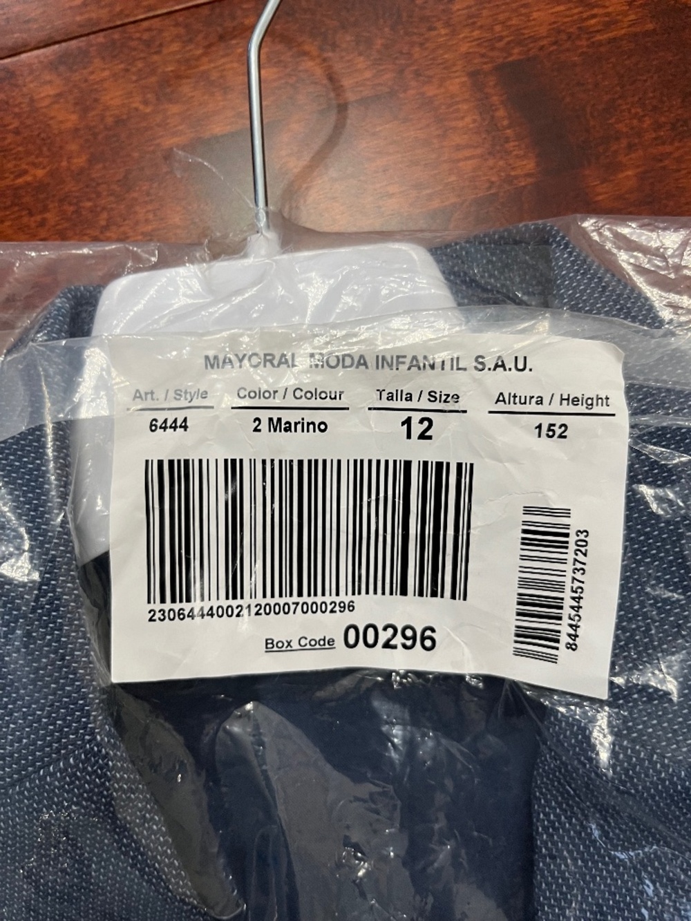 NWT - Marine Blue Boys Slim Fit Suit - Size 12